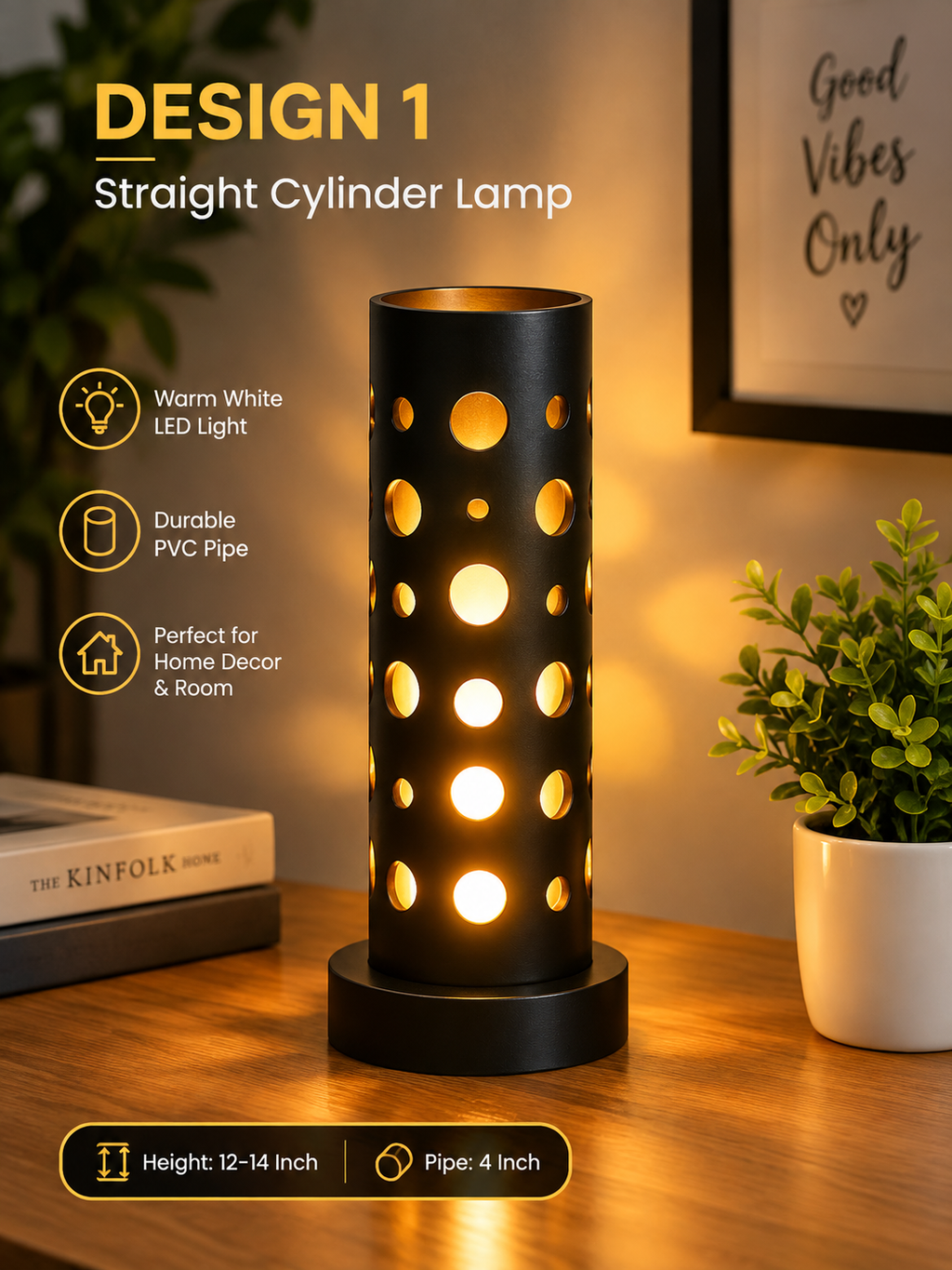 Premium Straight cylinder Lamp